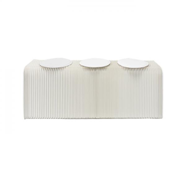 Expandable White Paper Bench